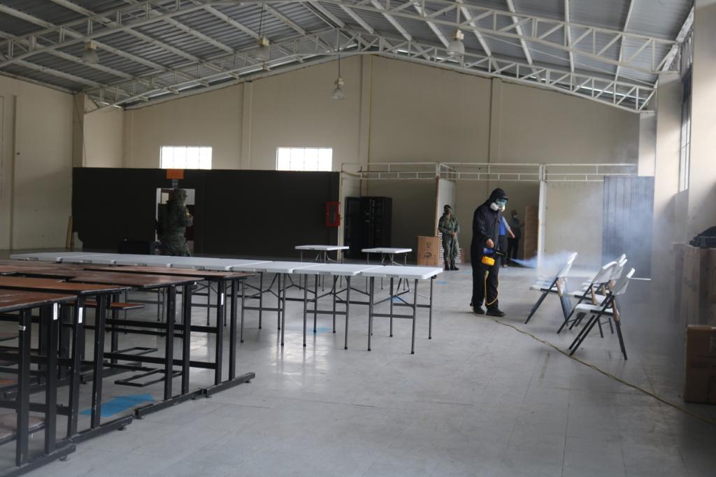 El espacio que se adecúa es en la Nave D del Complejo Ferial.