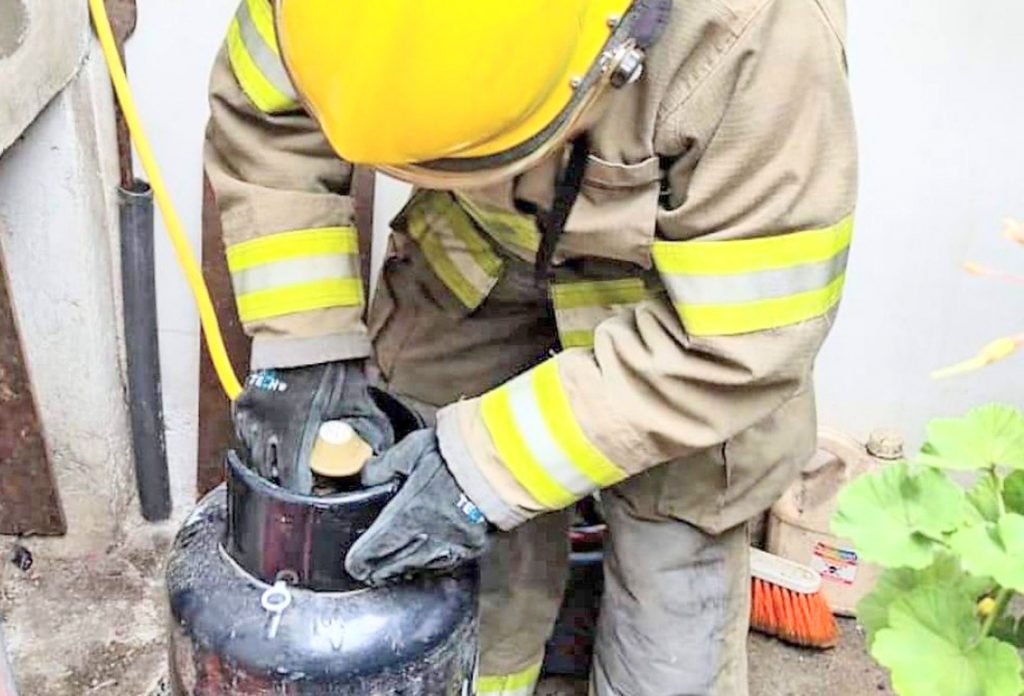 El vástago de la válvula estaba en mal estado.