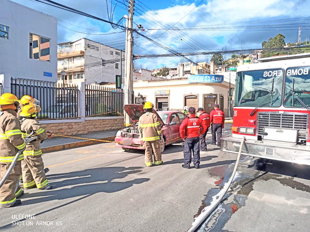El accidente de tránsito fue en las calles Lauro Guerrero y 10 de Agosto.