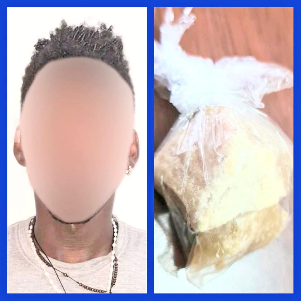 La Policía presume que el ciudadano sabría vender el alcaloide por el barrio en donde fue sorprendido.