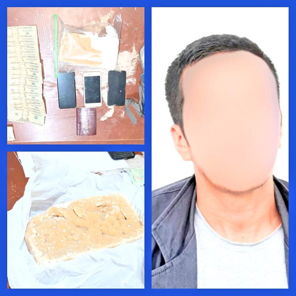 En la mochila que llevaba Manuel J. U. se transportaba la droga.