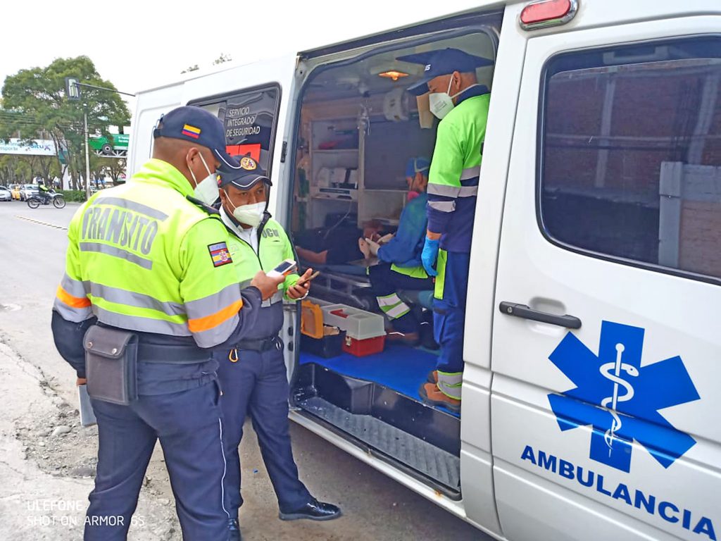 Los agentes de la UCOT arribaron al lugar del revés.