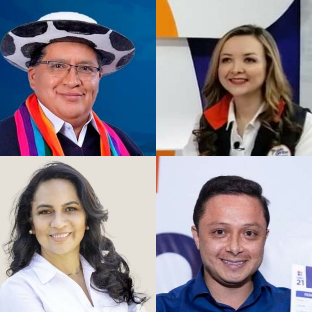 Manuel Medina, Johanna Ortiz, Lucía Placencia y Byron Maldonado se posesionarán como asambleístas el 14 de mayo.