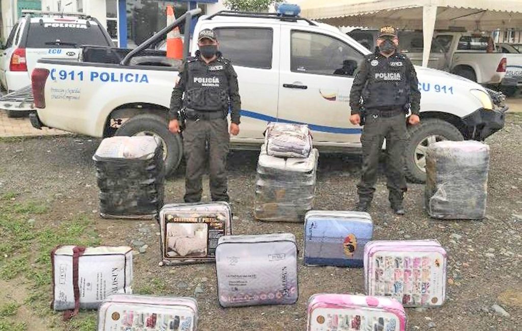 La mercadería se entregó al Servicio Nacional de Aduana del Ecuador (Senae)