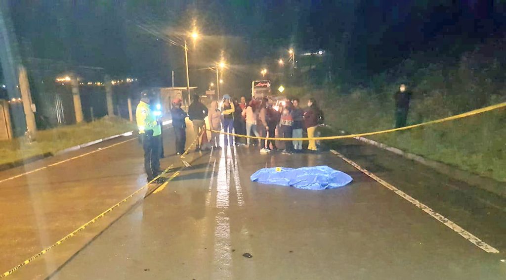 El accidente de tránsito sucedió la noche del último domingo.