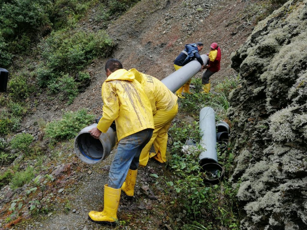 En el sistema Curitroje, en estos últimos días, se ejecutan trabajos.