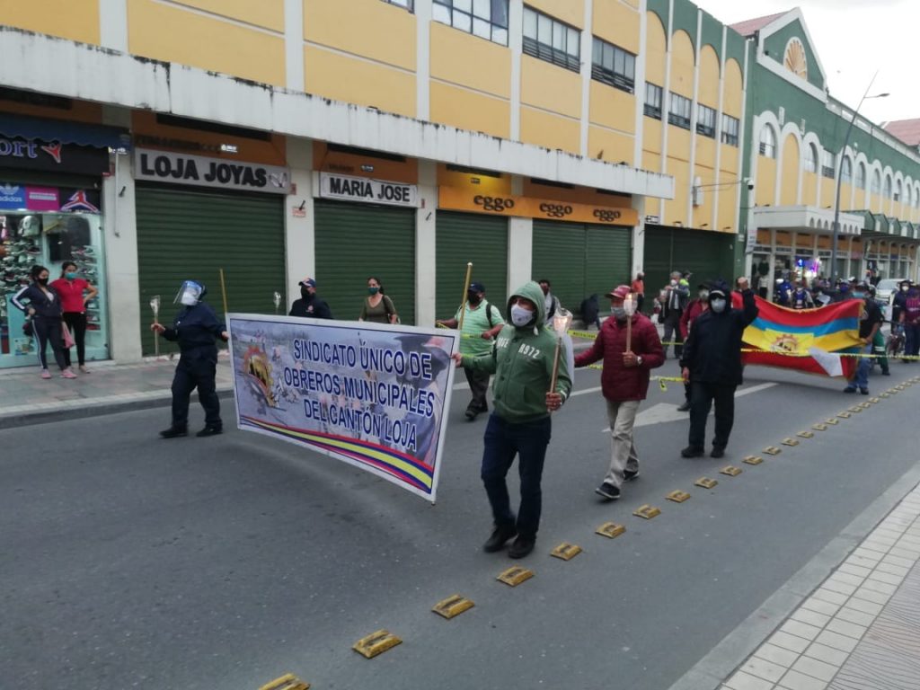 Los gremios de trabajadores lojanos, durante este Gobierno que está por fenecer funciones, han realizado diversas actividades para exigir el respeto a los derechos laborales.