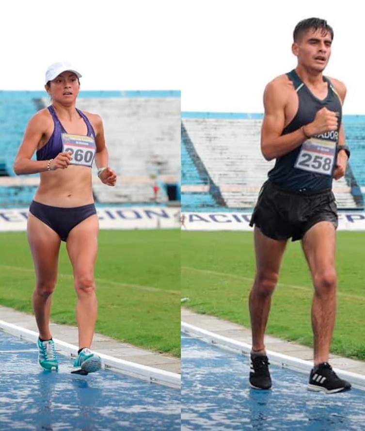 Maritza Guamán y Jordy Jiménez subieron al podio.