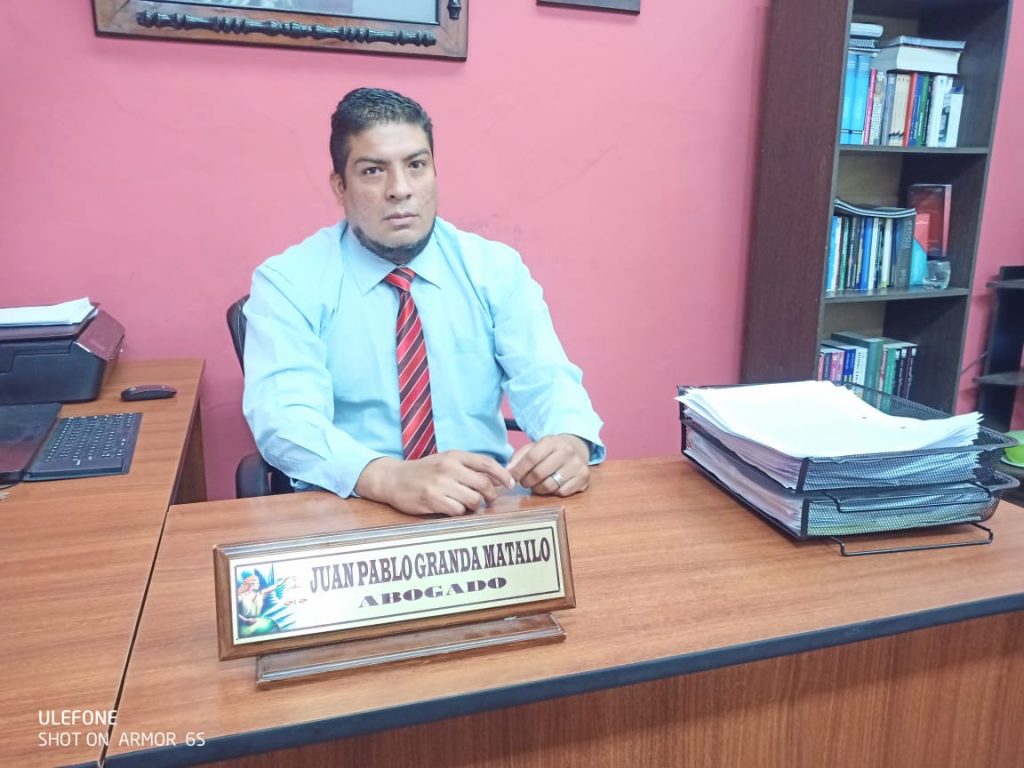 Juan Pablo Granda Matailo tramitó igual pedido para otro de los sentenciados por ese delito y le fue concedido.