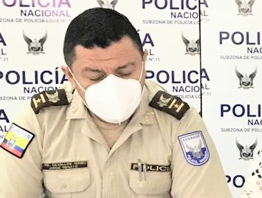 Renato Cevallos Núñez, comandante de la Policía de Loja.