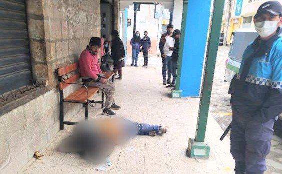 Sobre la calzada se encontró a Juan B. O.