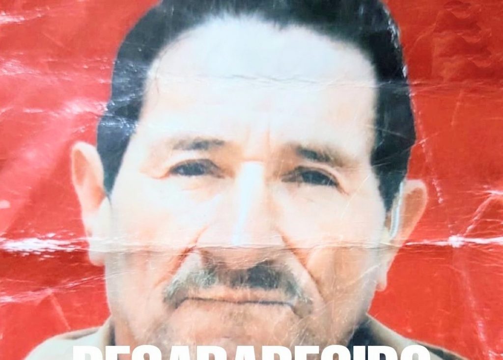 La desaparición de Isauro de Jesús se publicó en las redes sociales.