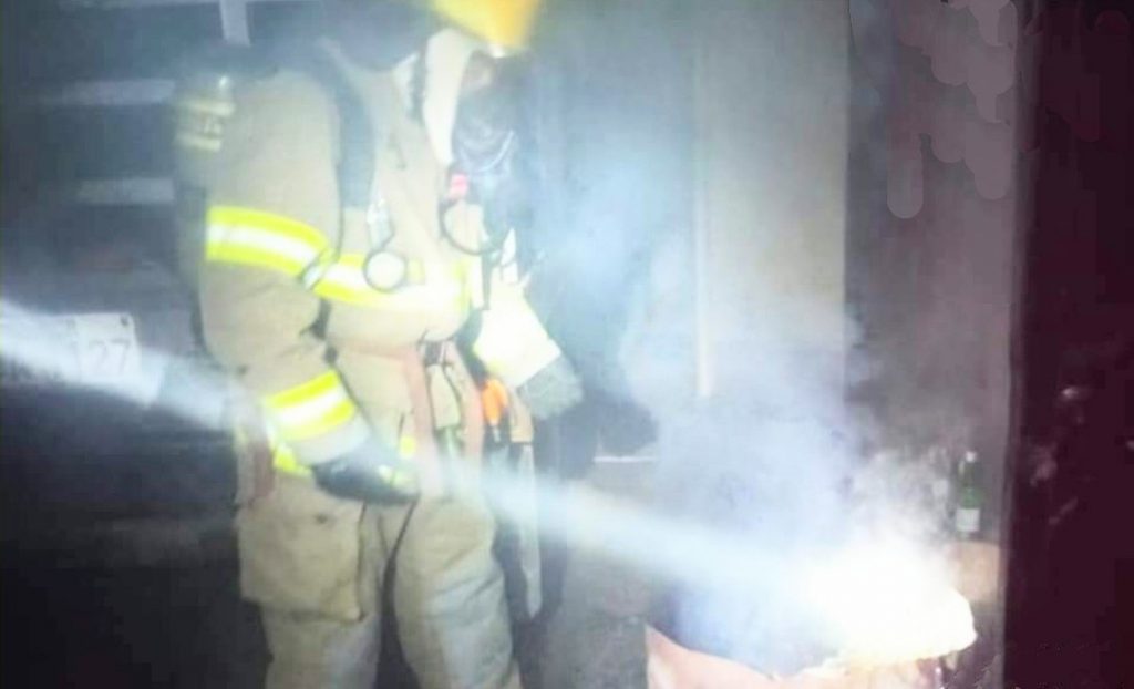 La alerta del incendio estructural no fue real.