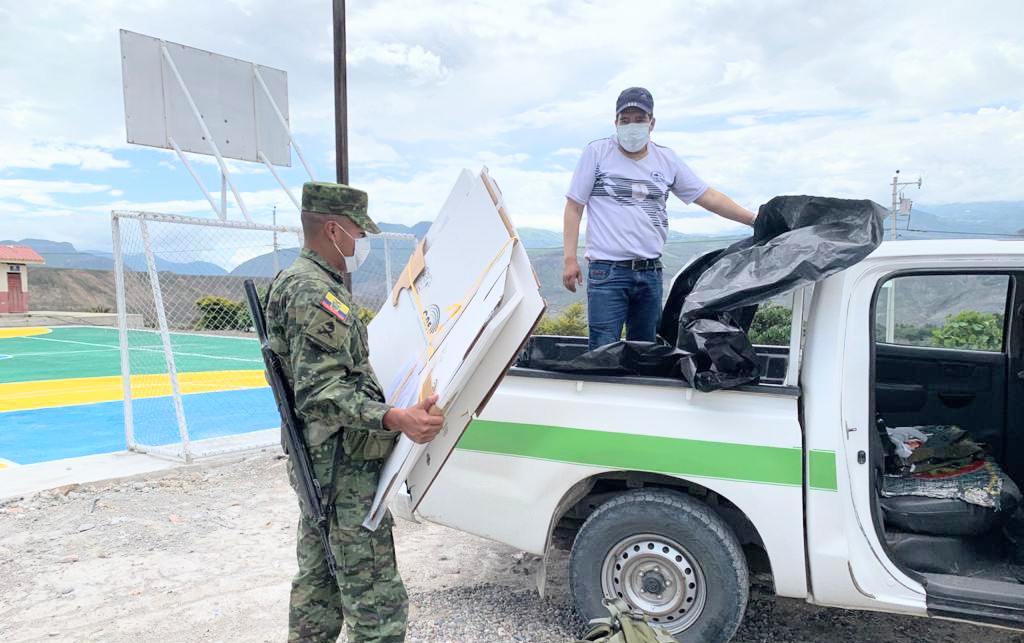 Los kits electorales se transportaron sin ningún inconveniente.