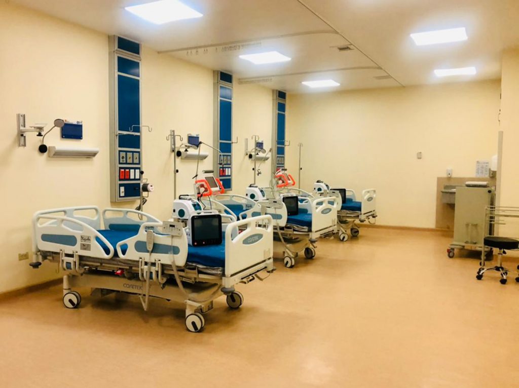 Así luce la UCI que funcionará en el Hospital Básico de Yantzaza.