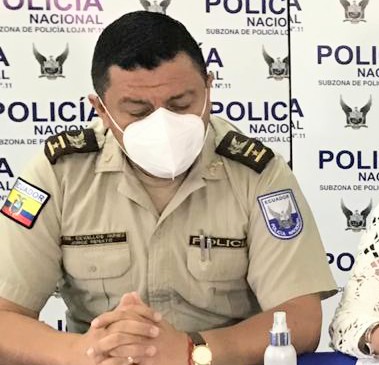 Renato Cevallos Núñez, comandante de la Policía de Loja.