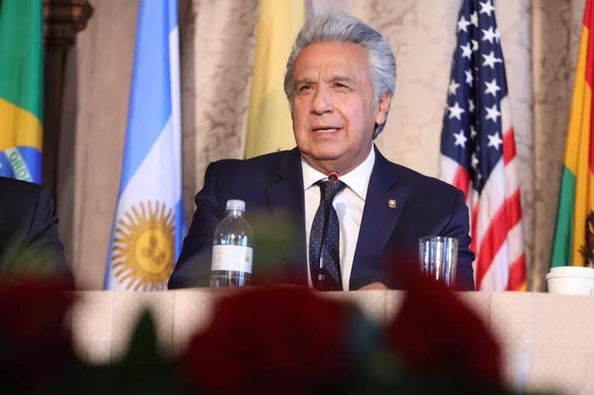 Lenín Moreno Garcés, presidente de la República del Ecuador.
