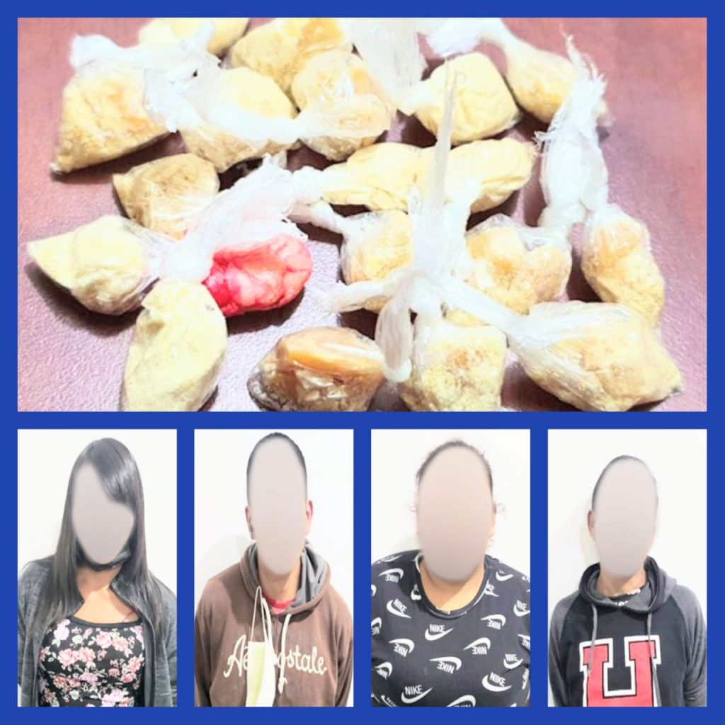 Los ciudadanos fueron aprehendidos en la calle 10 de Agosto y avenida Universitaria.