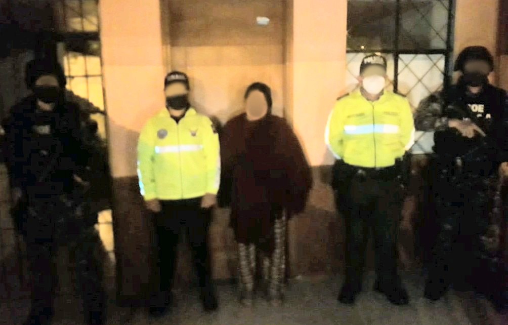 La mujer fue detenida en el cantón Saraguro.