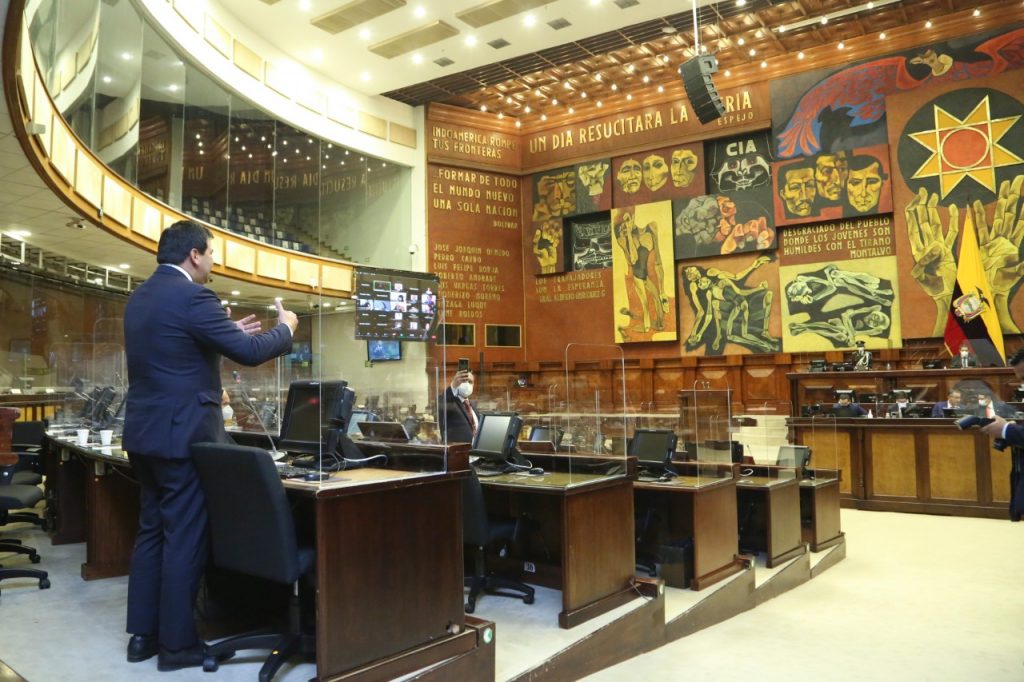 Las instalaciones de la Asamblea Nacional fueron adecuadas por la pandemia vigente en el país. (Foto: Flickr Asamblea Nacional)
