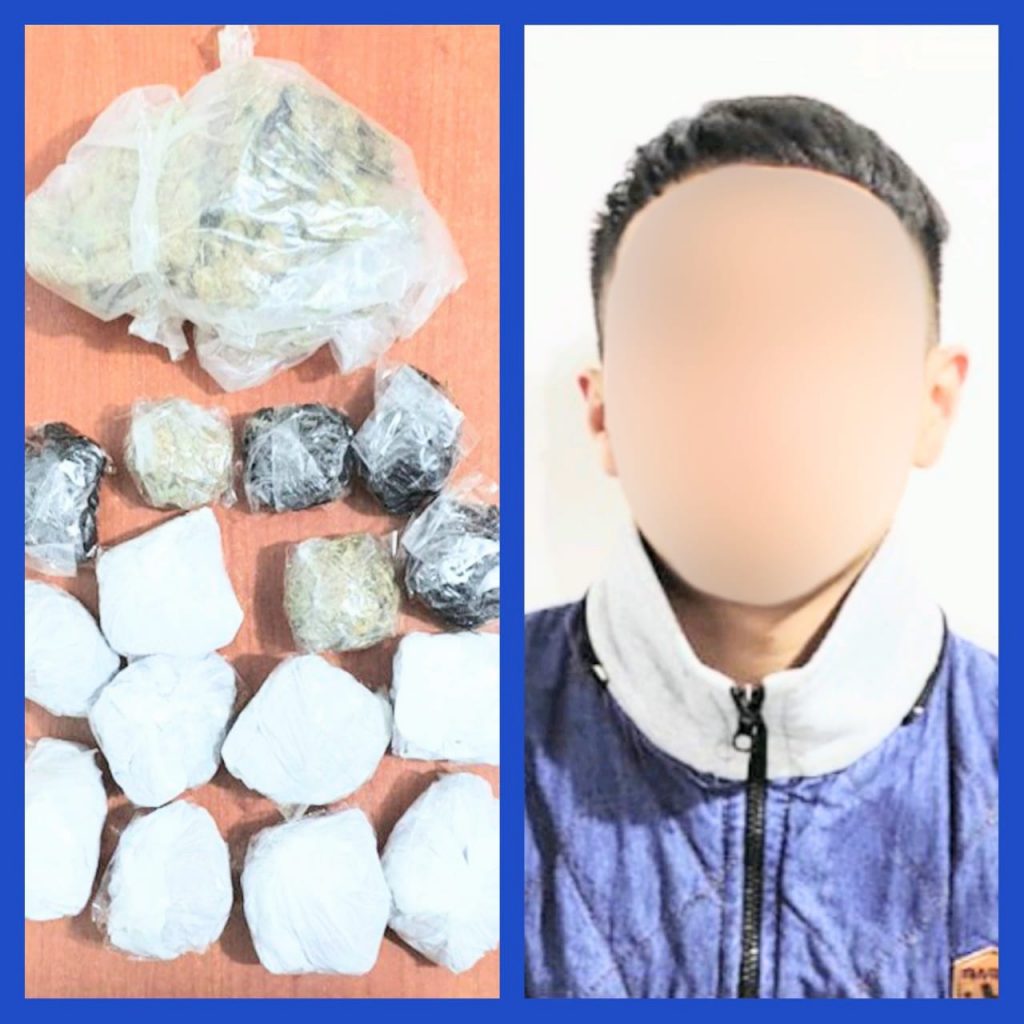 El peso bruto de la marihuana es de 461,8 gramos.