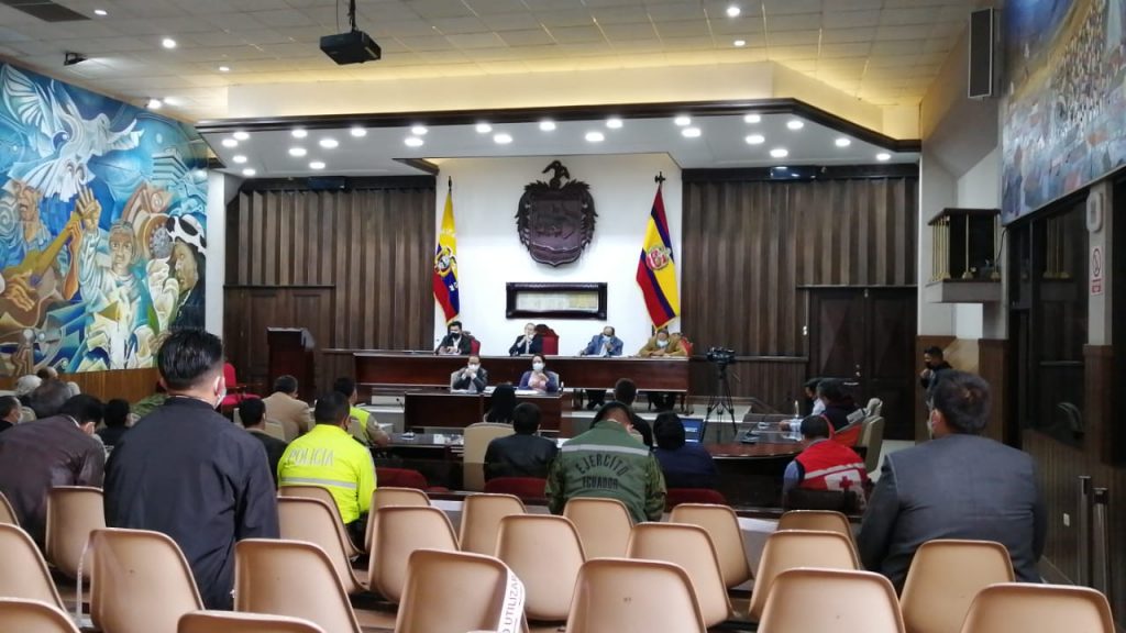 El COE-Cantonal se reunió en la mañana de ayer. 