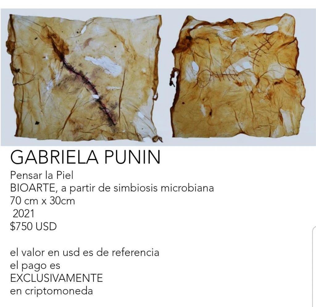 Esta es la obra que exhibe la artista lojana, Gabriela Punín.