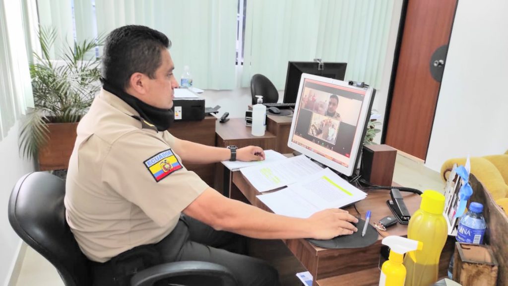 La diligencia judicial se realizó de forma telemática.