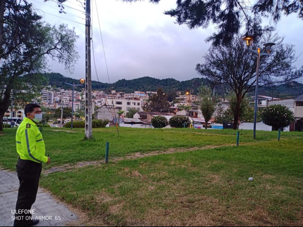 Francisco Mesías Hidalgo inspeccionó ese parque.