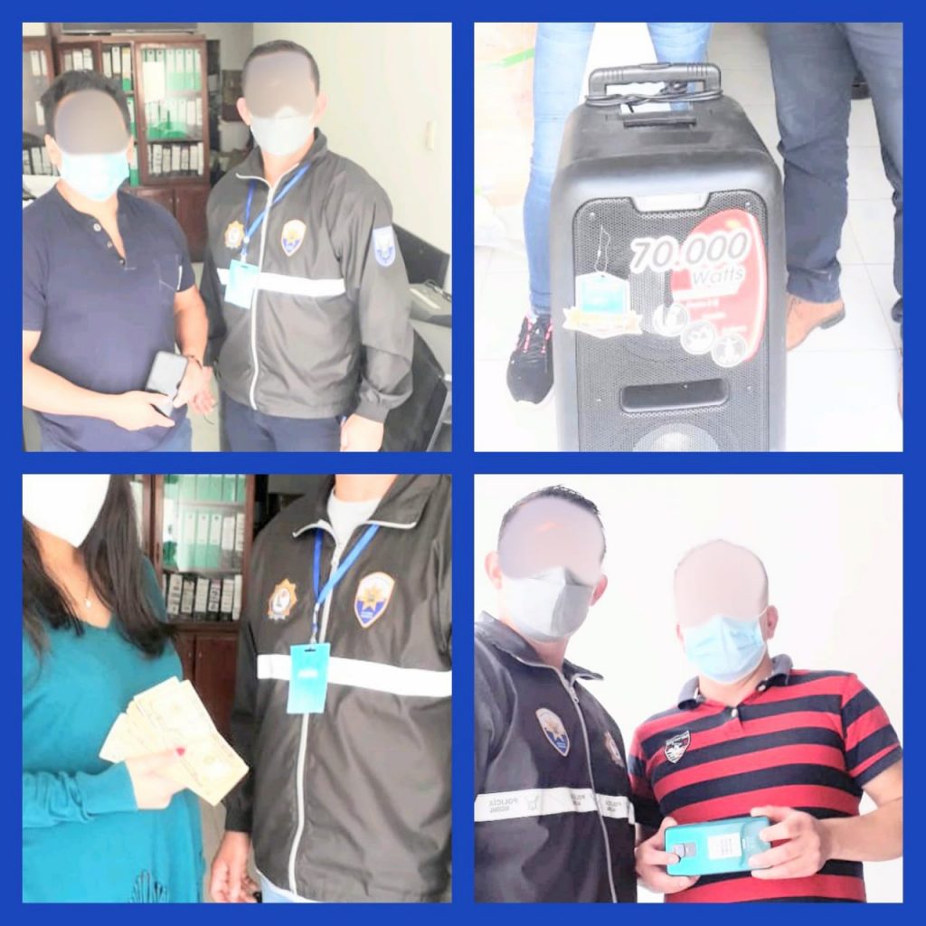 El último jueves se devolvieron esos objetos.