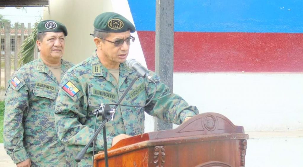 Juan Andrade Proaño es el nuevo comandante de la Tercera División de Ejército 'Tarqui' (fotografía de archivo).