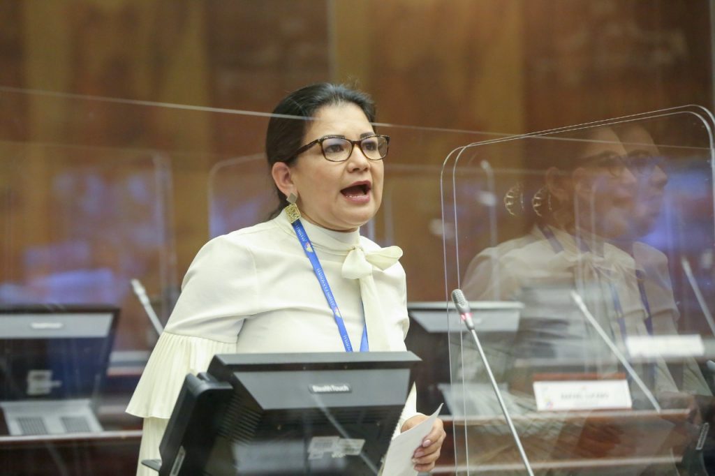 Isabel Enrríquez, de Zamora Chinchipe, invitó a trabajar a sus compañeros de la región por fines comunes.