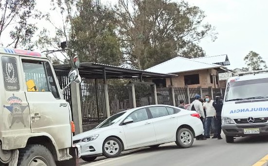 El percance ocurrió la tarde del último sábado en la vía a Malacatos.
