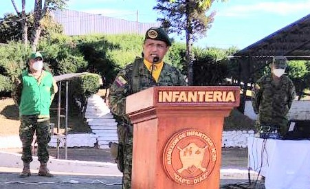 Luis Pozo Pillaga, comandante entrante de la Brigada de Infantería Motorizada Número 7 'Loja'.