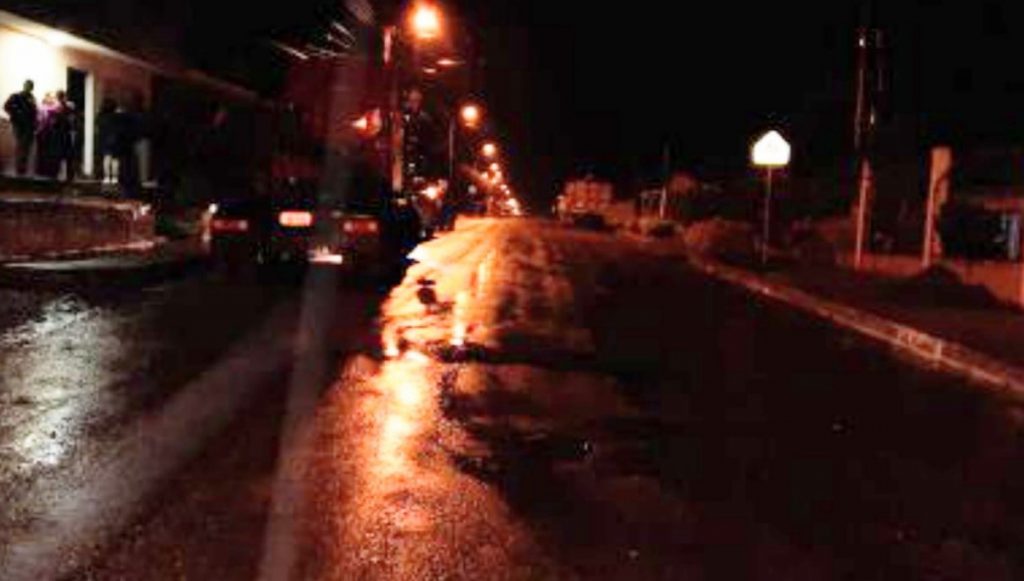 El accidente ocurrió la noche del último domingo.