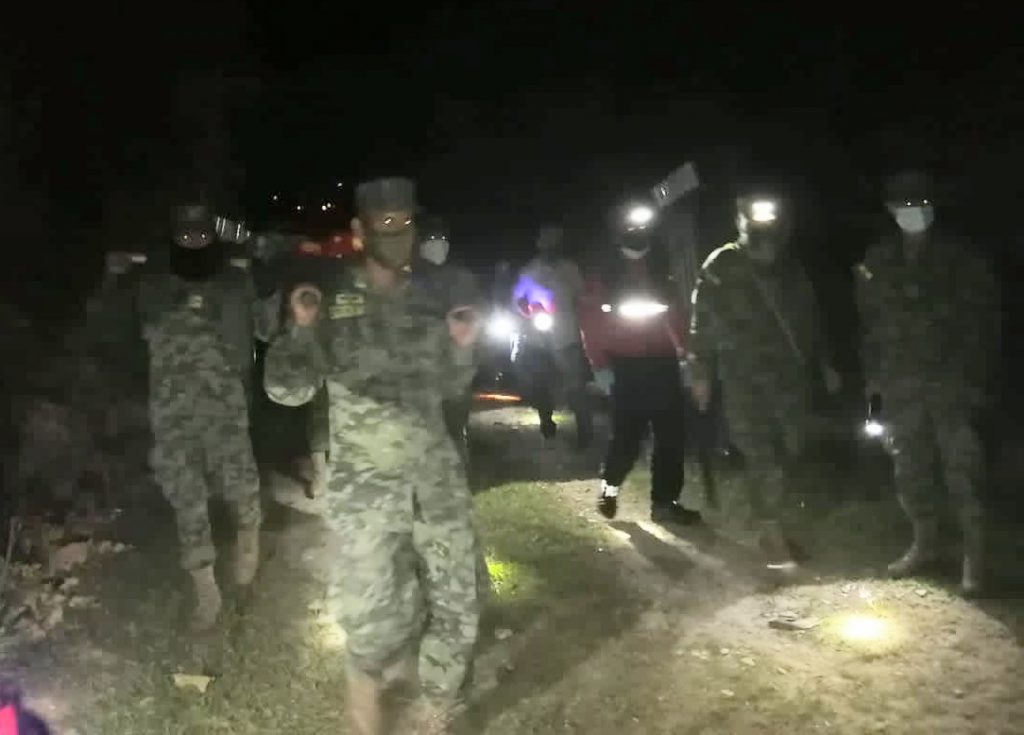 El rescate fue la noche del último martes.