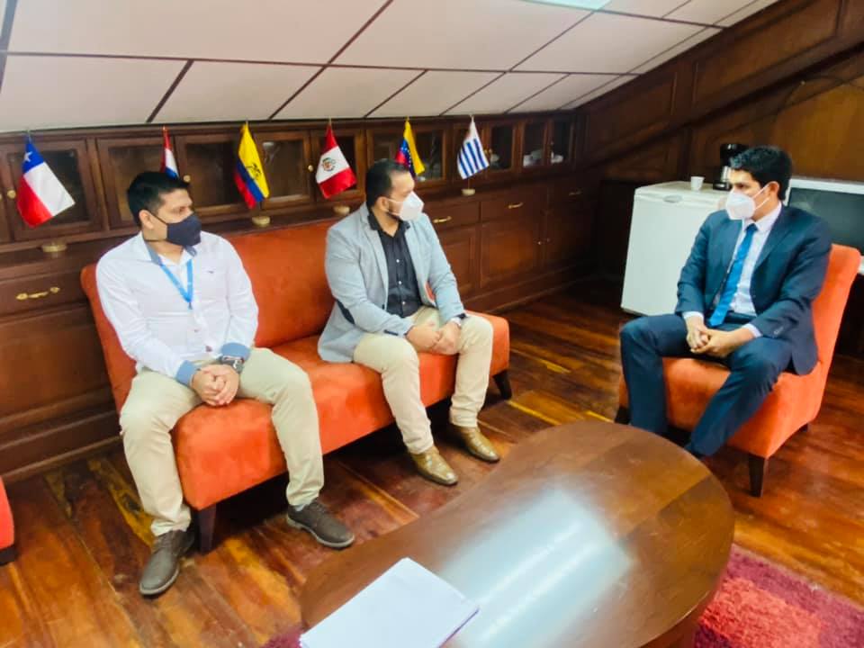 Participaron de un diálogo en la institución rector del deporte local.