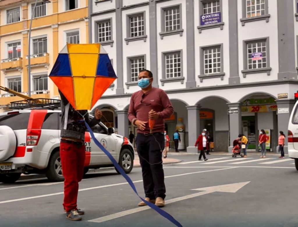 ‘Fiesta del viento’ se denominó la actividad en el parque Central.