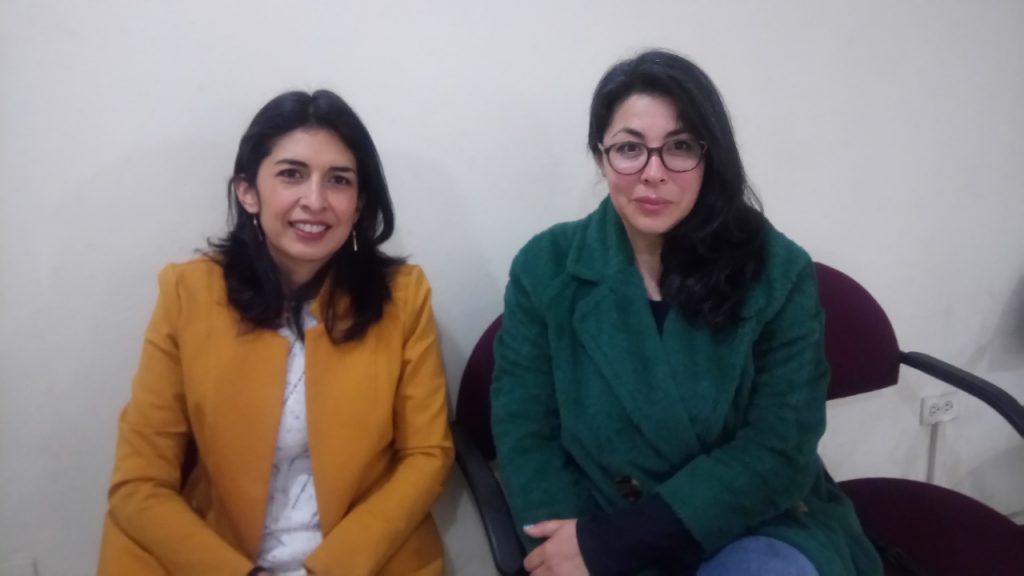 Ana Lucía Colala y Mónica Maldonado, candidatas al OCS por los docentes.