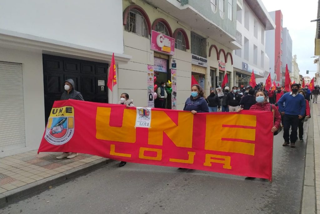 La marcha recorrió algunas calles céntricas de Loja.