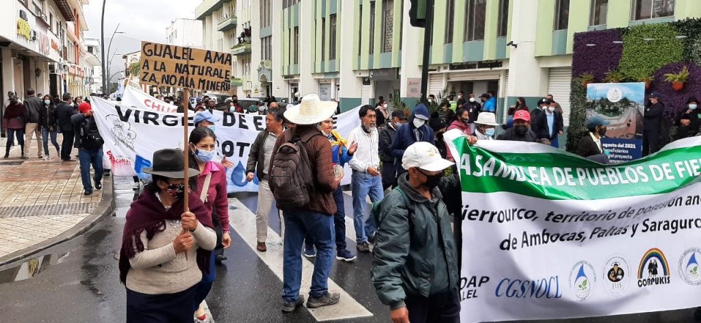 La marcha duró dos días. En el segundo llegó a la ciudad de Loja.