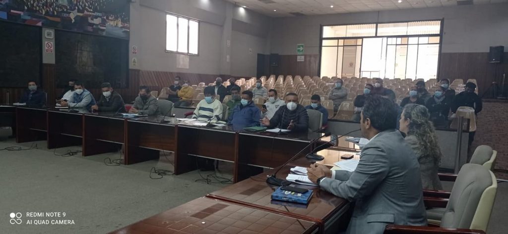 Días atrás hubo una reunión con transportistas en el Cabildo de Loja.