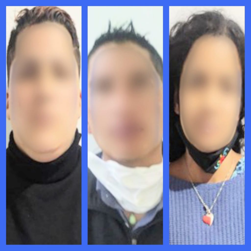 Solo la mujer de la izquierda no apeló la medida cautelar de encarcelamiento.