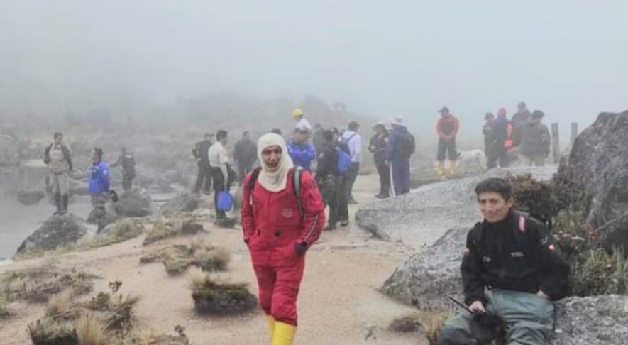 Durante dos días se buscó a Telmo Orlando, en ese lugar.