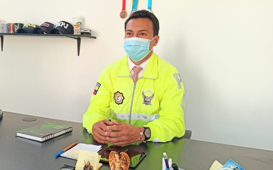 Diego Eras Quirola, jefe de la Policía Judicial e Investigaciones de Loja.