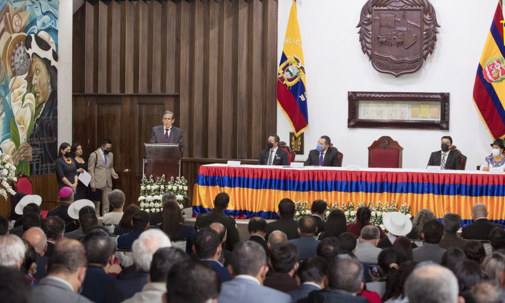 La Sesión Solemne se desarrolló en el Salón de Cabildo.