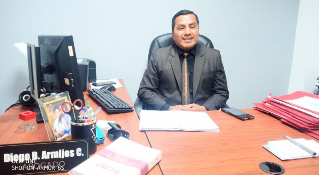 Diego Armijos Cajamarca, abogado de Darwin G. L.