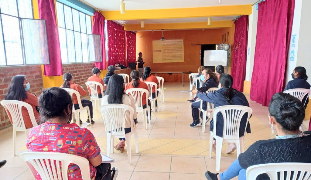 El evento capacitador fue en un hotel de la localidad.