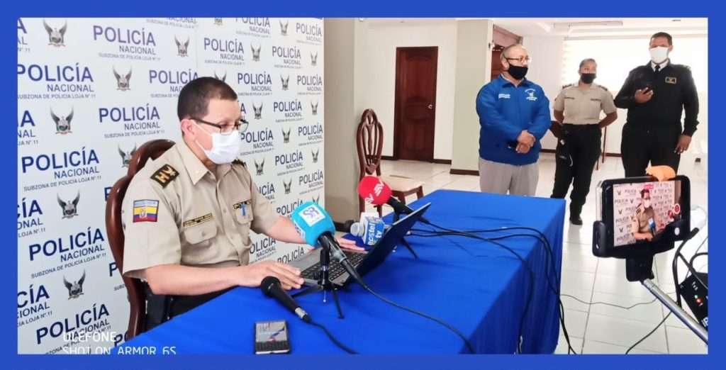 Homero Navas Arias, la tarde de ayer, informó sobre el resultado de ese operativo.