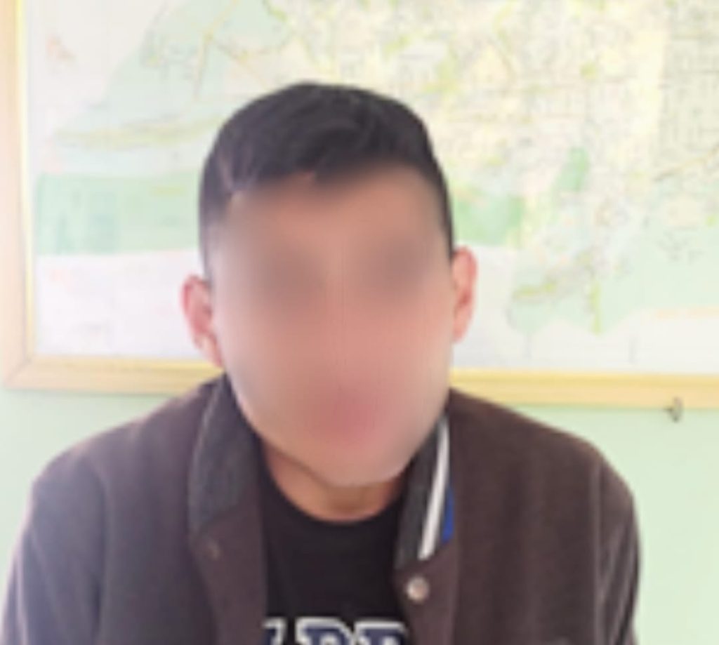 El ciudadano fue detenido por la Policía.